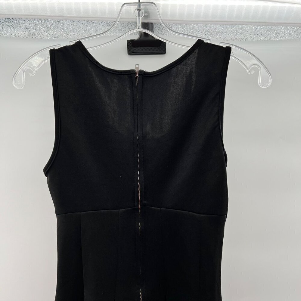 Double Zero Women's Sleeveless A-Line Dress Black Size Small Above Knee Zip - Picture 6 of 9